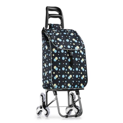 购物买菜车小拉车不锈钢家用折叠手拉车老人便携小推车拖车