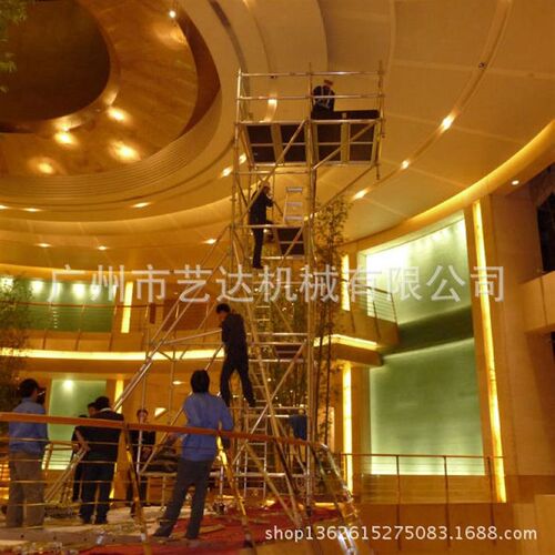铝合金脚手架 搭建延伸平台1.8米悬空铝架 酒店S商场装潢装修作业