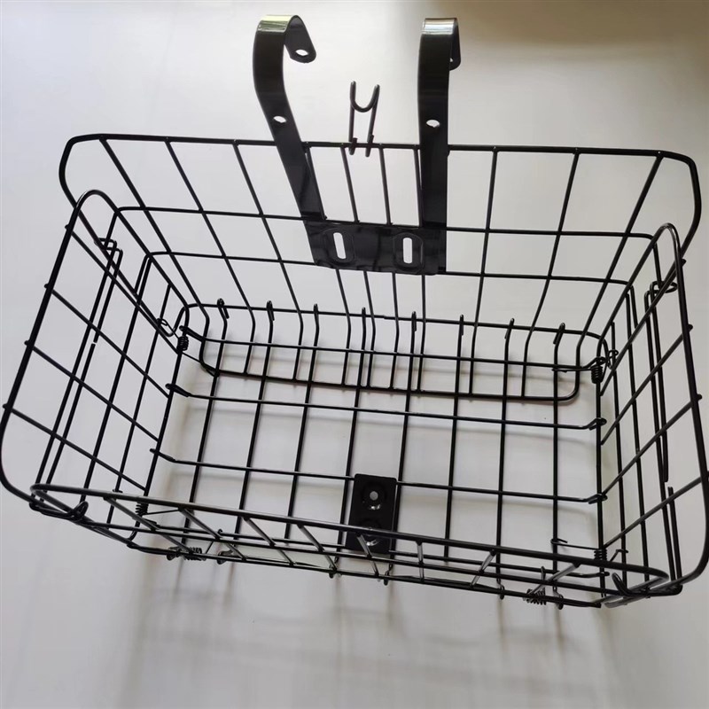 山地车折叠挂篮自行车篮子车筐车把前挂后挂式加粗侧挂车篓