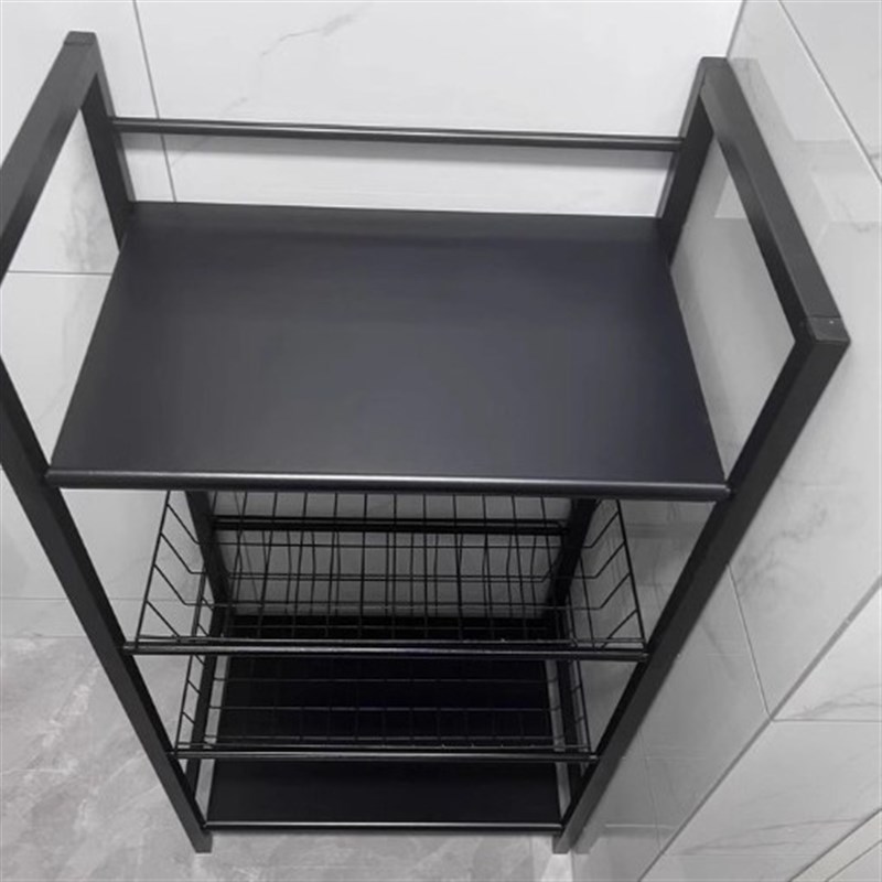 厨房菜篮子置物架2025新款家用多层果蔬收纳多功能烤箱微波炉锅架