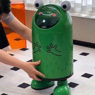 呱呱呱蛙垃青圾桶大号大容篓量客厅厨房家用纸密封双滑XRS盖层免