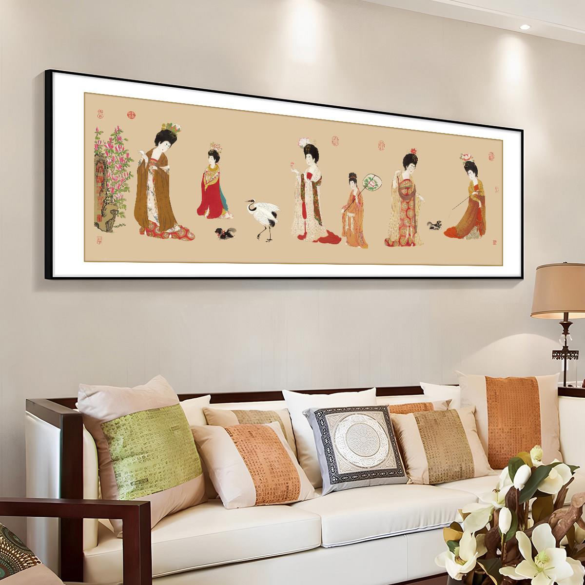 簪花仕女图十字绣2己02年新LDU款风客厅高级中国名画5古刺绣手工