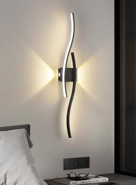 电视背景灯墙头27271墙灯长条卧室客厅饰简约轻奢床格栅灯饰线款