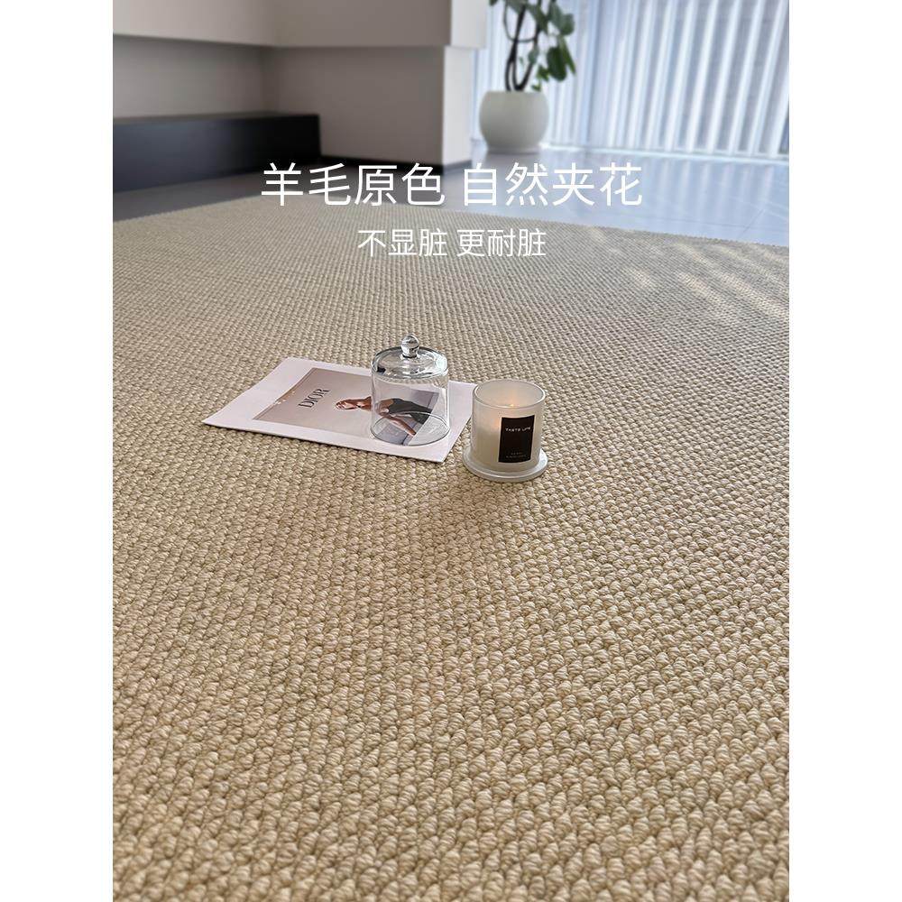 新地发西兰进口羊毛地DER毯客厅2025无障碍豪新华高端家居素色沙