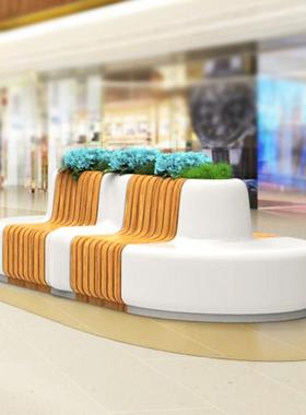 玻璃SAQ钢座商休场闲椅鹅卵石坐凳户外椅公广园学校场字母椅美陈