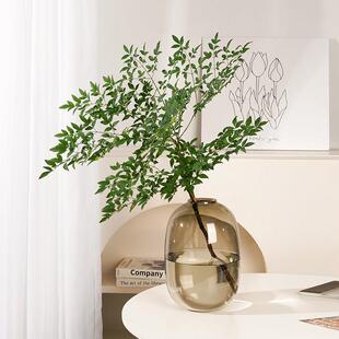 轻奢地高级感花瓶摆XY件客厅插花水装培马木醉吊钟雪柳餐桌饰落特