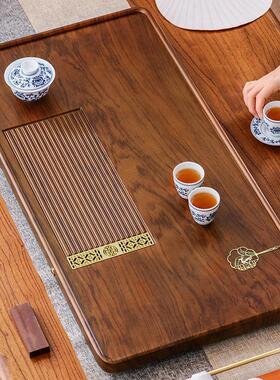 茶盘cp-10095家用客厅新式排水功具长夫茶套组轻奢茶海方形小号实