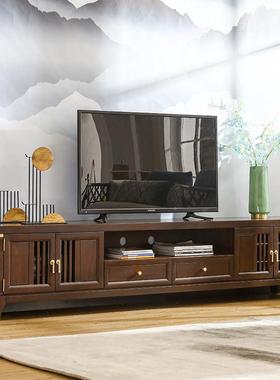 【全视新清茶25803仓】新中式实木餐边柜书餐桌餐椅几电柜桌书柜