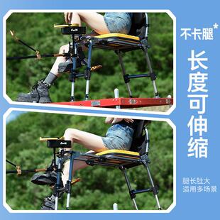 羚款特骑士椅25新野椅钓专用座全地形新型钓鱼可携式椅T型钓椅m折