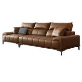 DDC 意式 皮简真沙发组合PSF9058现代简约大小型客厅轻奢户头极层