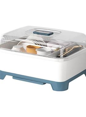 筷收纳盒带60w68565盖子碟带沥具水碗盘柜装碗碗盘餐厨房家用碗架