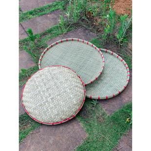 竹簸箕竹制筛子手工竹编品竹晒干货农家用99大号簸箕装饰晾匾圆晒