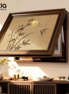 宋新代美FDY6093学电表箱装饰画画配电箱遮挡画中古风高档餐厅壁2