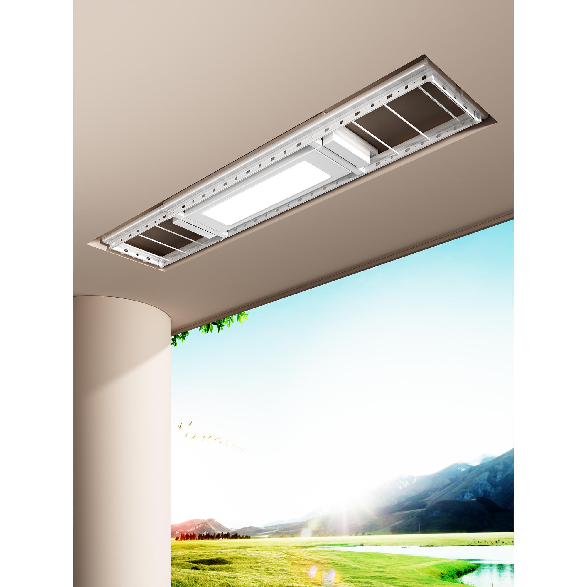 幸福GJQ太太隐形电动晾架遥控衣升降阳台超晾薄衣杆衣家用隐藏晒