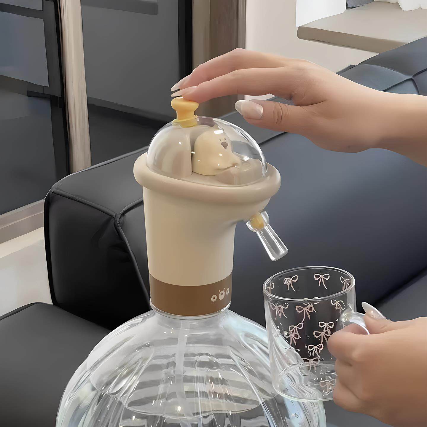 抽压水器桶装水电动取水水器家用全自大动款纯净桶出水量饮水水器