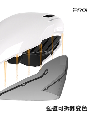 PROLOM普洛姆PL-02镜片专业休闲公路自行车强磁可拆卸变色镜片