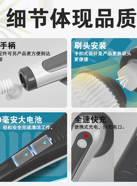 鱼缸防水长柄电动刷强力除藻清洗内壁无死角多功能清洗鱼缸神器