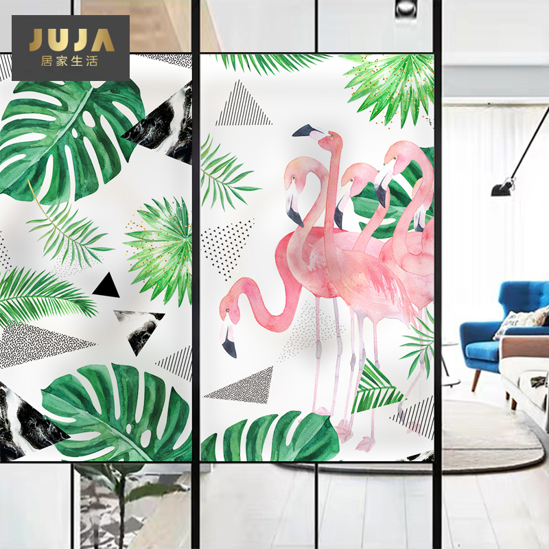 磨砂静电玻璃贴纸膜个性创意贴纸窗户装饰门贴透光浴室厨房防窥视