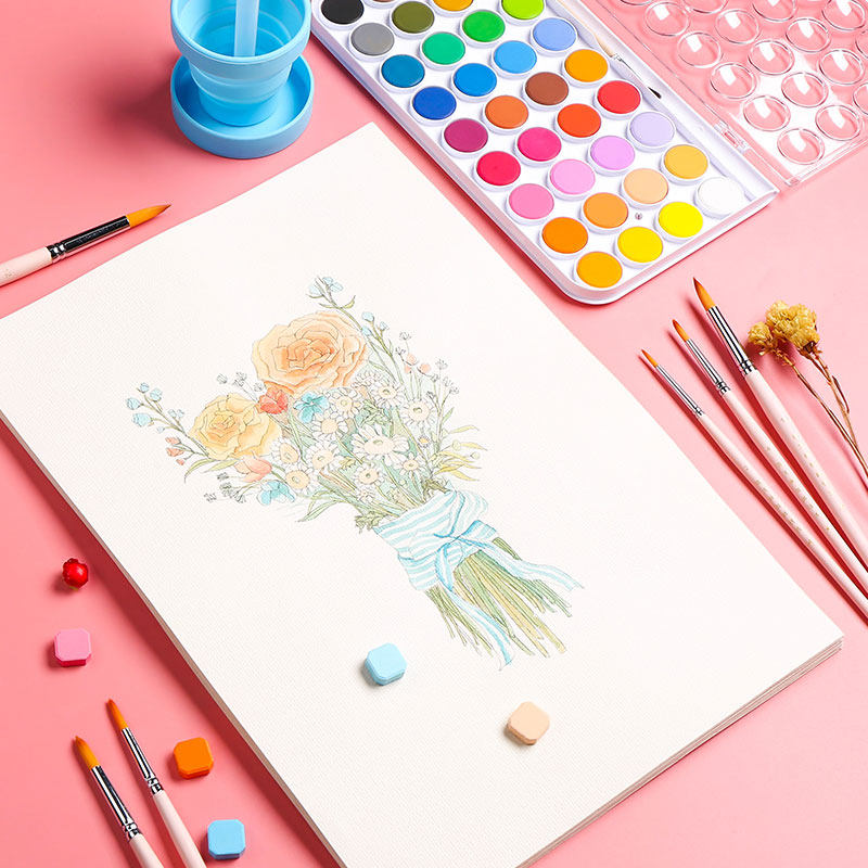 水彩线稿填色纸水彩填画水彩画初学者水彩填色线稿水彩新手线稿水