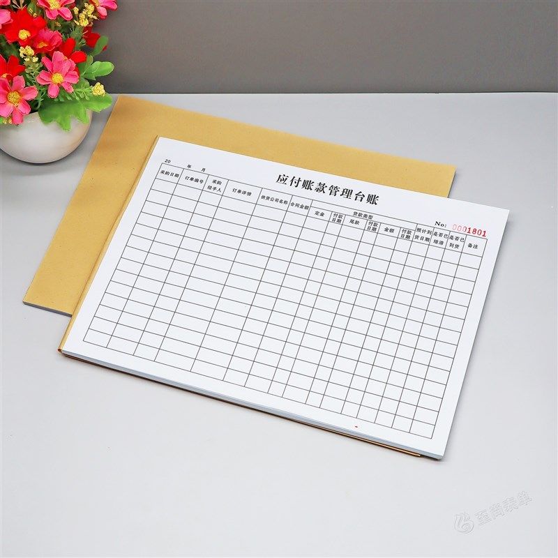 财务应付账款管理台账供货商货款支付记录表采购入账明细汇总表格