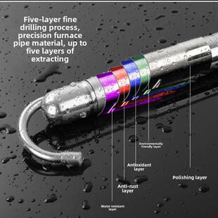 不锈钢晒被子神器晾衣杆阳台家用单杆伸缩晾衣架防盗网免打孔加粗