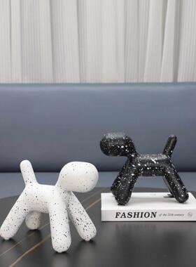 欧式创意气球狗艺术软装饰品客厅卧室电视柜玄关样板房桌面狗摆件