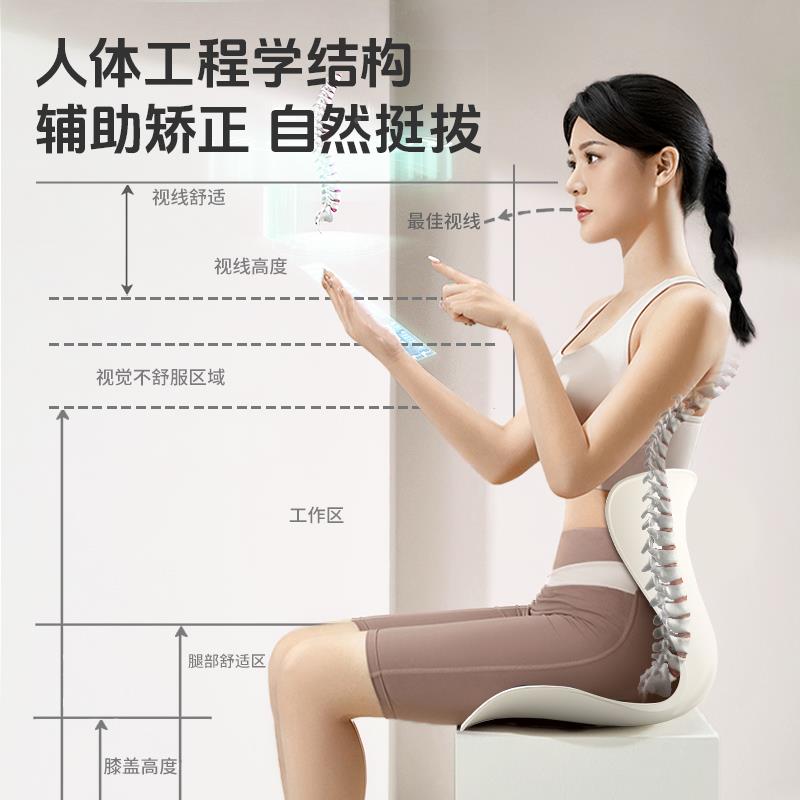 倍正 护腰立久神器护腰坐垫办公瓣室EHM腰坐部支撑靠垫花坐姿椅美
