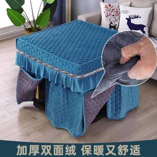 新款 RAJ季 火桌罩正方形电炉罩套加厚双机面绒取暖桌布麻烤将冬烤