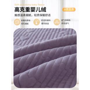 牛奶绒夹棉床笠单件冬季加绒床罩全包加厚床垫保护罩床套隔脏定制