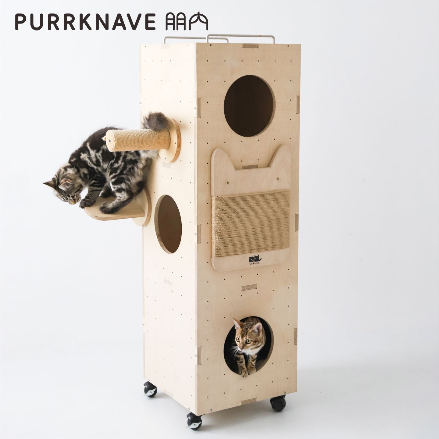 三层木质猫窝猫别墅猫柜