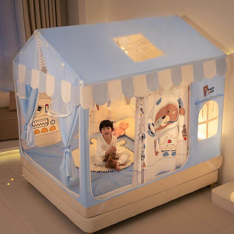 2025儿童蚊帐夏季家用防摔全底婴儿宝宝支架加粗加厚U型床上帐篷