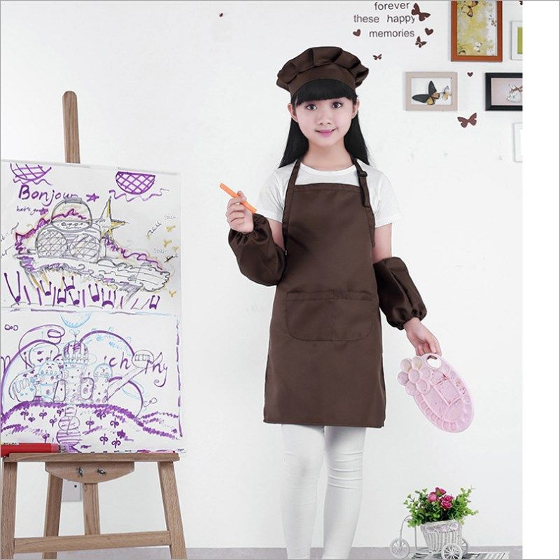 儿童围裙画画衣防水无袖背心式宝宝罩衣薄款幼儿园美术用绘画夏季
