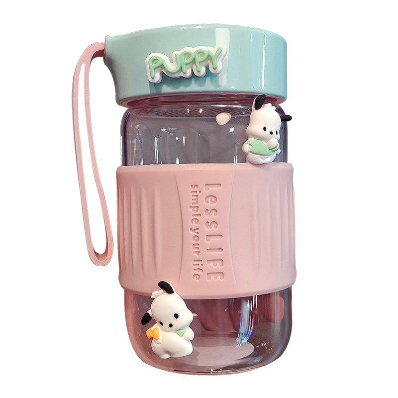 耐热高硼硅玻璃杯女高颜值便携泡茶杯新款2023冬季暖手捂手水杯子
