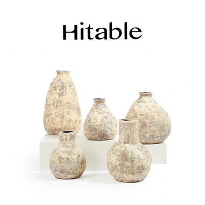 Hitable 盘古花器 陶瓷花瓶摆件客厅插花轻奢高级感陶罐餐桌创意