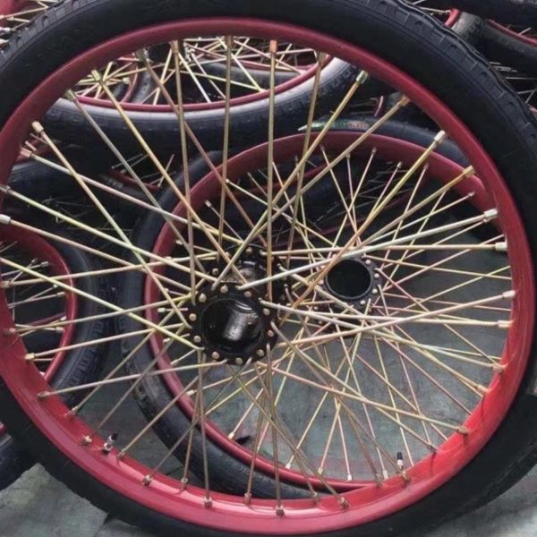 工地手推车轮胎26×21/2劳动车实心轮子板车斗车架子人力车钢圈