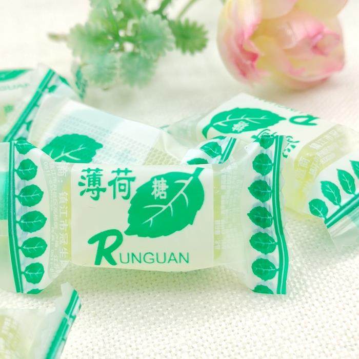 润冠薄荷糖老式薄荷糖零食硬糖清凉爽口冠生园清凉糖500g 起包邮