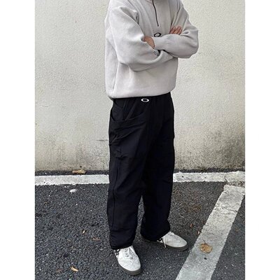 OAKLEY欧克利新款 立体大口袋防水 薄绒软壳 机能休闲裤长裤男士