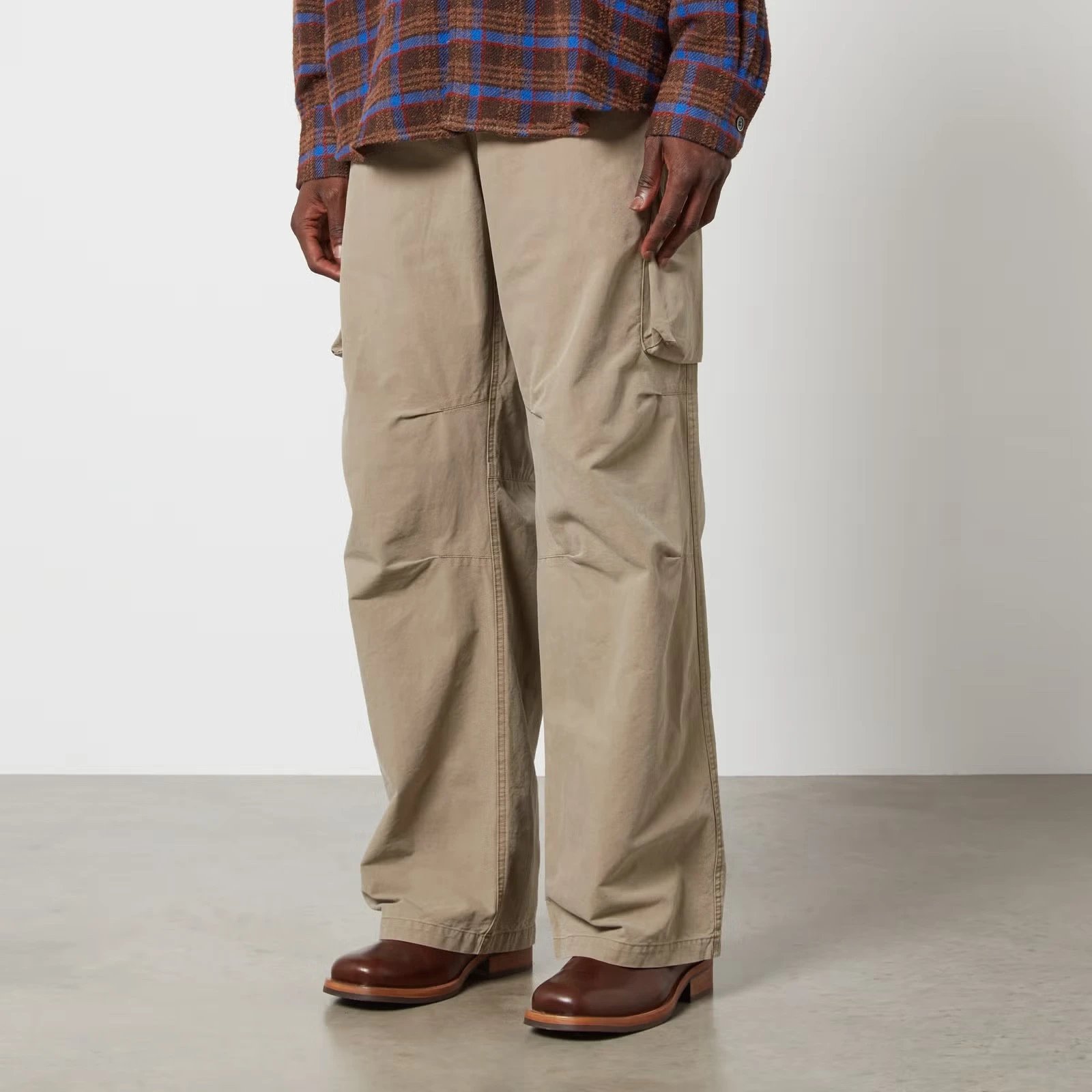 OUR L+ MOUNT CARGO PANT OL新款春夏日系大口袋帆布水洗工装裤男