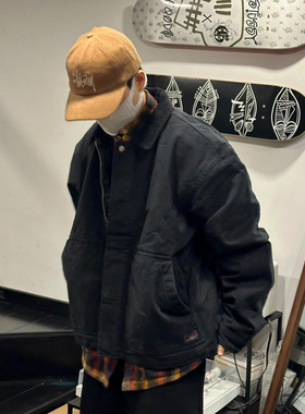 MADLAB S家新款工装系列 底特律复古重工 水洗灯芯绒翻领棉服夹克