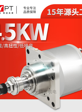 瑞德沃斯单头圆形精密电主轴SM/165精雕锯切4.5kw6000转高速电机