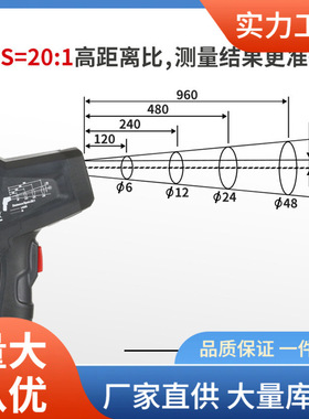 DT-836/DT-835环形激光红外测温仪支持K型热电偶