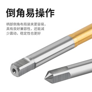 M2.5 M5不銹鋼機用 鍍鈦TIN 豪力順擠壓絲錐 無屑絲攻