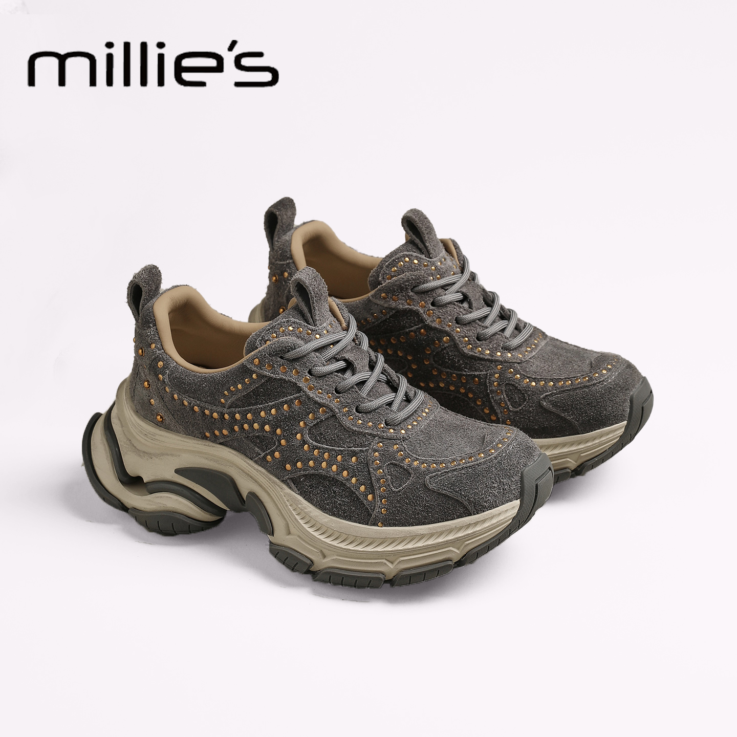 MILLIE'S/妙丽厚底老爹鞋巨好穿