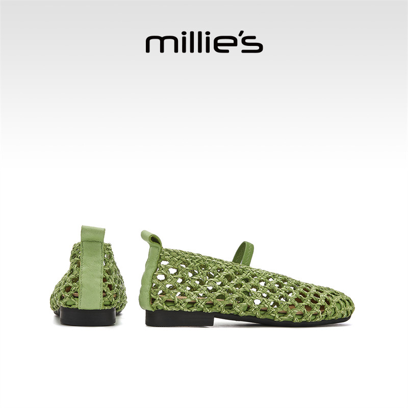MILLIE'S/妙丽镂空编织凉鞋