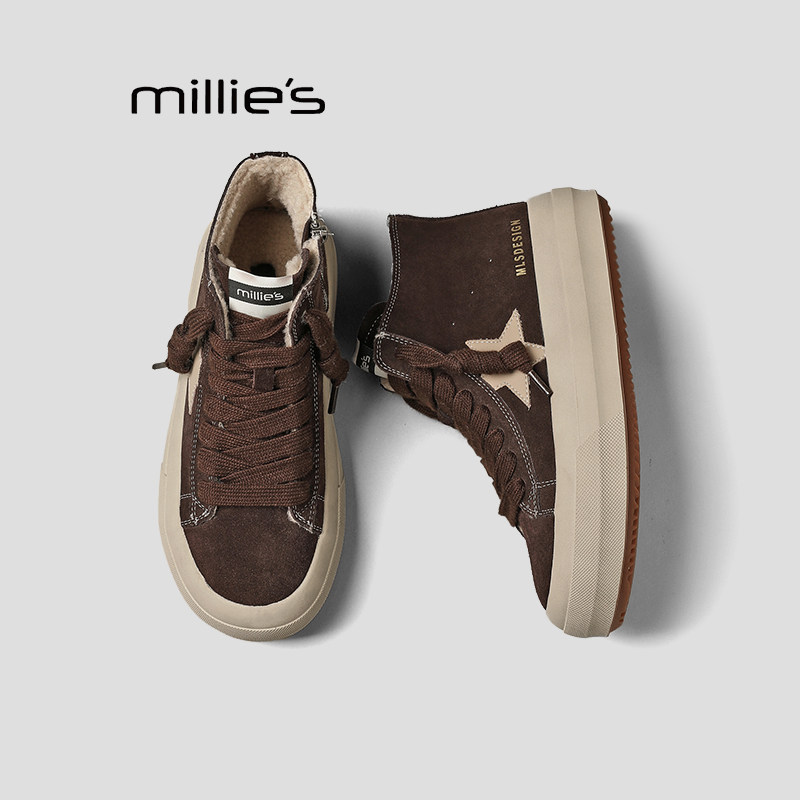 MILLIE'S/妙丽脏脏高帮鞋巨好看