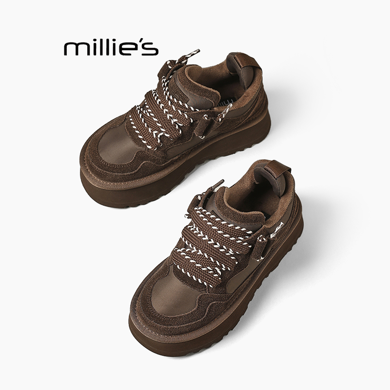 MILLIE'S妙丽休闲厚底板鞋巨好看