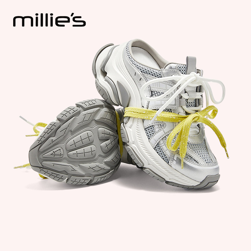 MILLIE'S/妙丽厚底包头半拖鞋