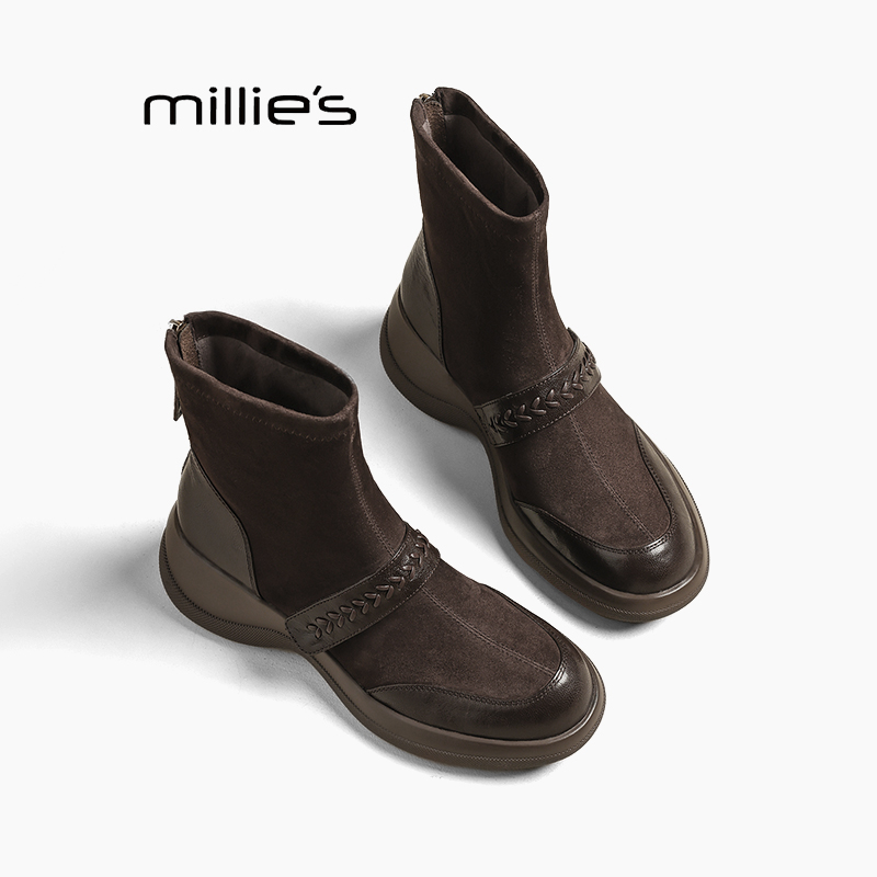 MILLIE'S/妙丽真皮瘦瘦靴巨好看