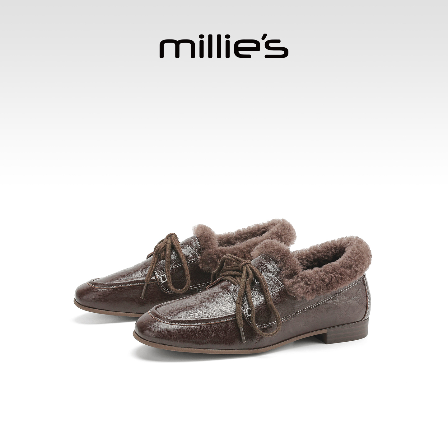 妙丽真皮厚底乐福鞋巨好看