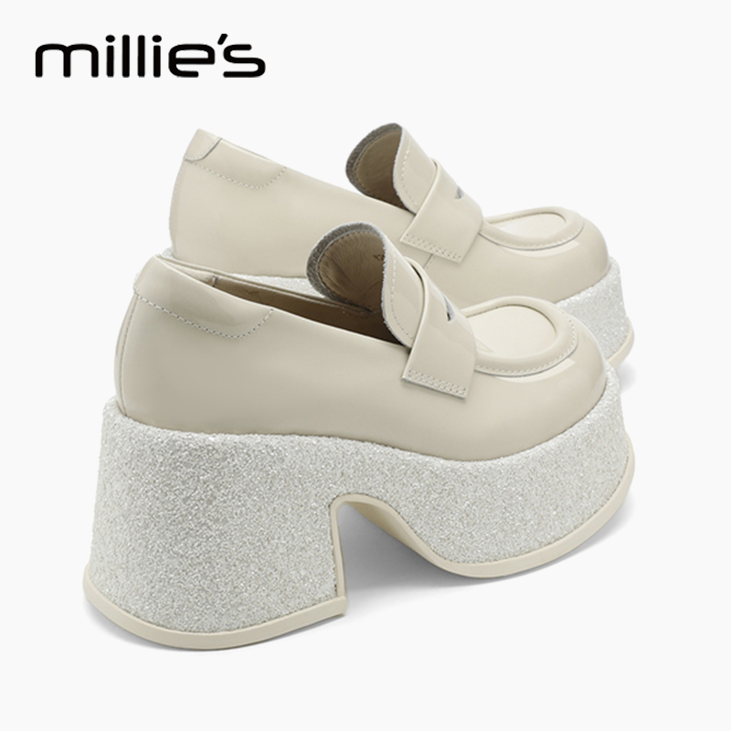MILLIE'S/妙丽厚底乐福鞋女